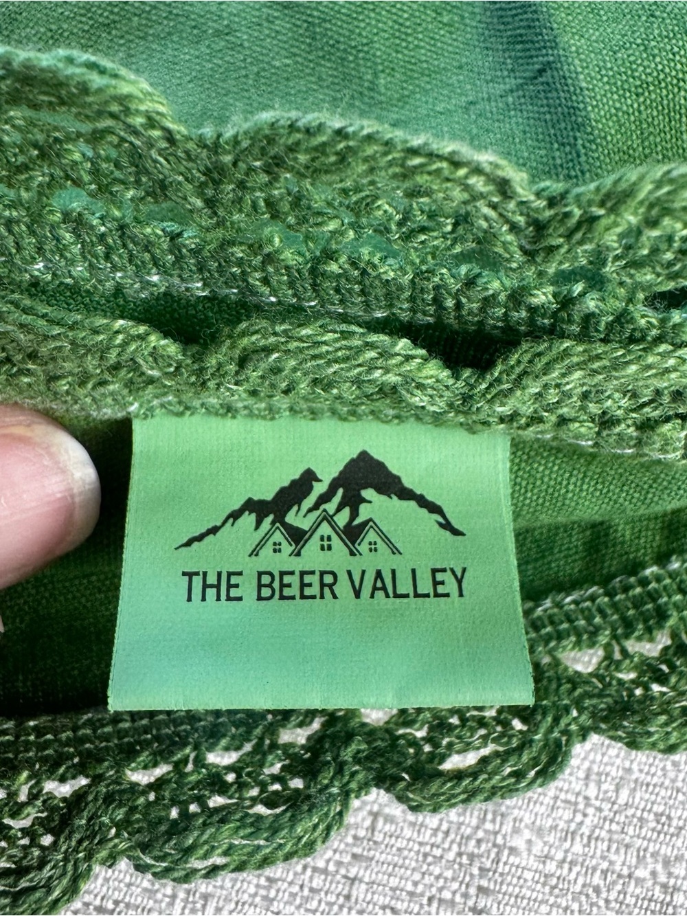 Hand-Dyed Tie-Dye Tea Towels - Green & Teal Spiral Set - Picture 7 of 9